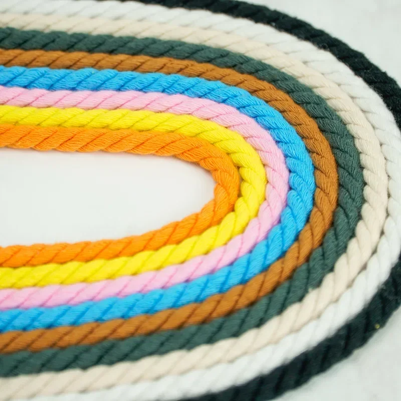 New 1 Pair Round Shoelaces 0.6CM Thicker Cotton Shoelace Twisted Rope Laces Sneakers Boots Shoe Laces for Shoes for AF1/AJ1