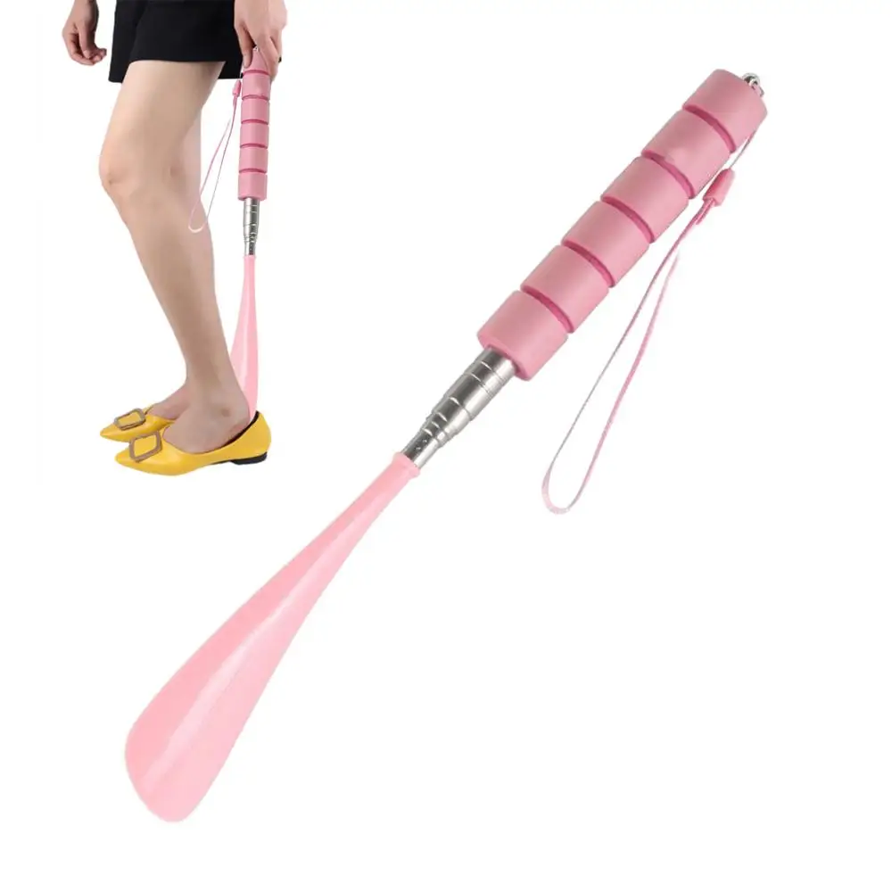 Long Adjustable Retractable Shoehorn Shoe Horn Stainless Steel Shoehorn Long Handle Shoehorn Durable Shoe Lifter Shoes Spoon