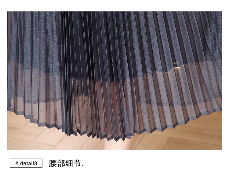 Sanzhai Pleated Dress 2024 Spring New O-Neck Heavy Industry Nail Diamonds Elegance Slimming Waist Length Knee Length Dress