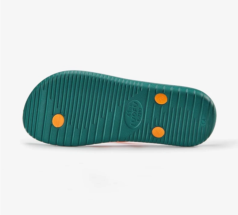 LUOFU Men's Herringbone Slippers Summer Indoor and Outdoor Fashion Couples Flat Bottom Lightweight Anti slip Slippers