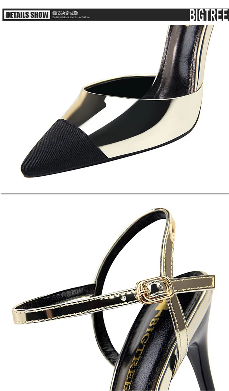 Women Pointed Toe Pumps Office Slimming Hollow Color Matching Shoes Stiletto High Heels Shoes 2024 New Fashion Sandals