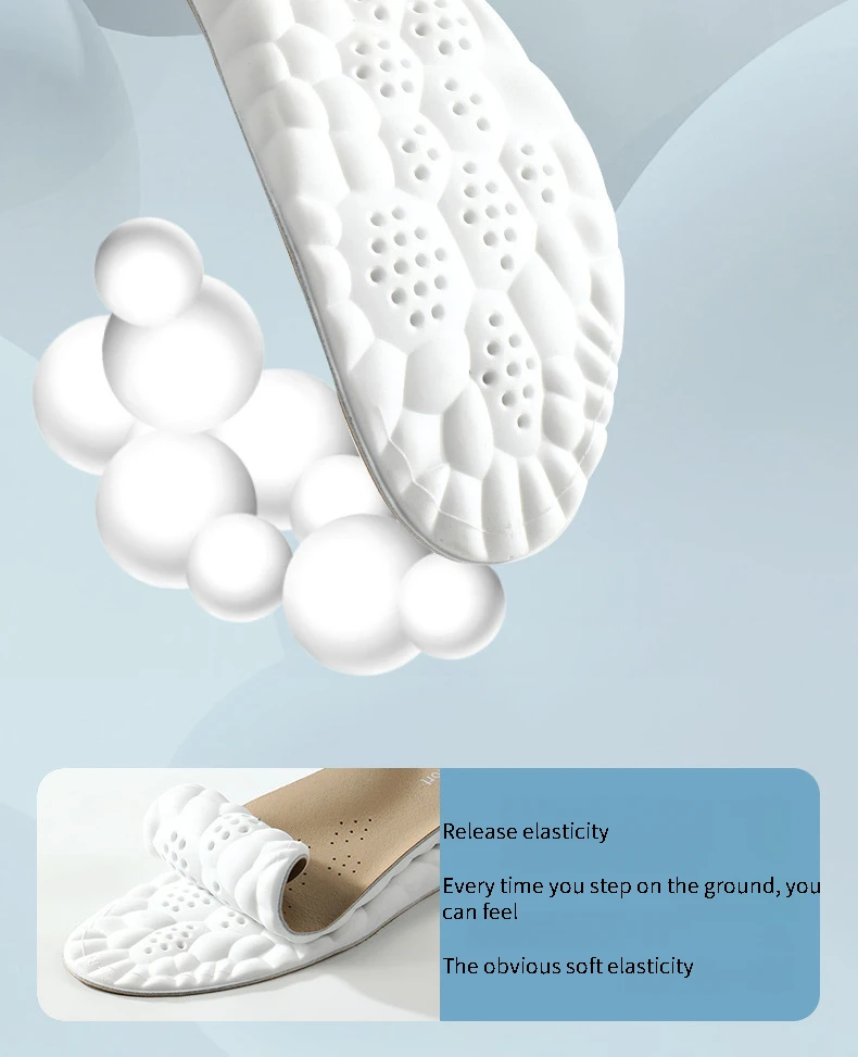 New Cowhide Shoes Insole Plantar Fasciitis Pads Arch Support Foot Orthopedic Insoles for Feet Sports Shock Absorption Shoe Sole