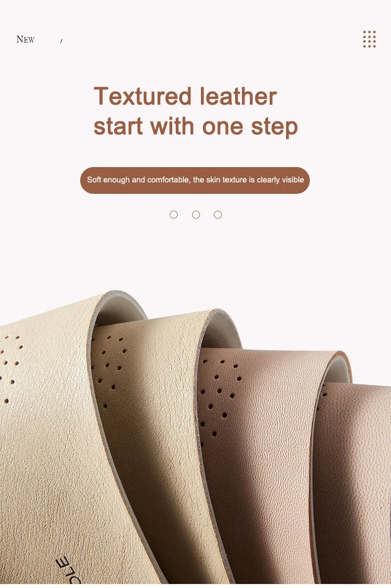 Genuine leather comfortable and breathable sports insole, sweat absorbing, antibacterial and odor resistant latex insole