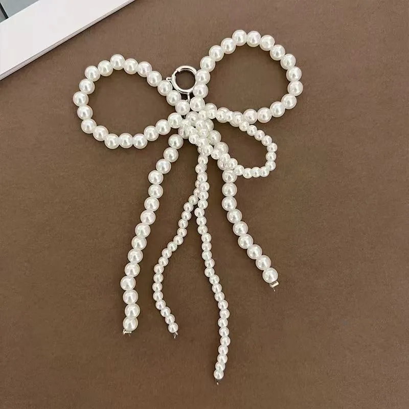 1 Pc Pearl Bow Shoe Buckle Ornaments Men Women Personality Shoelace Buckle Silver White Decorative Pendant Shoelace Accessories