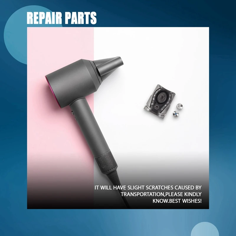 For Supersonic Hair Dryer HD01/HD02/HD03 Universal Power Switch Button Rubber Pad Replacement Parts 1Set