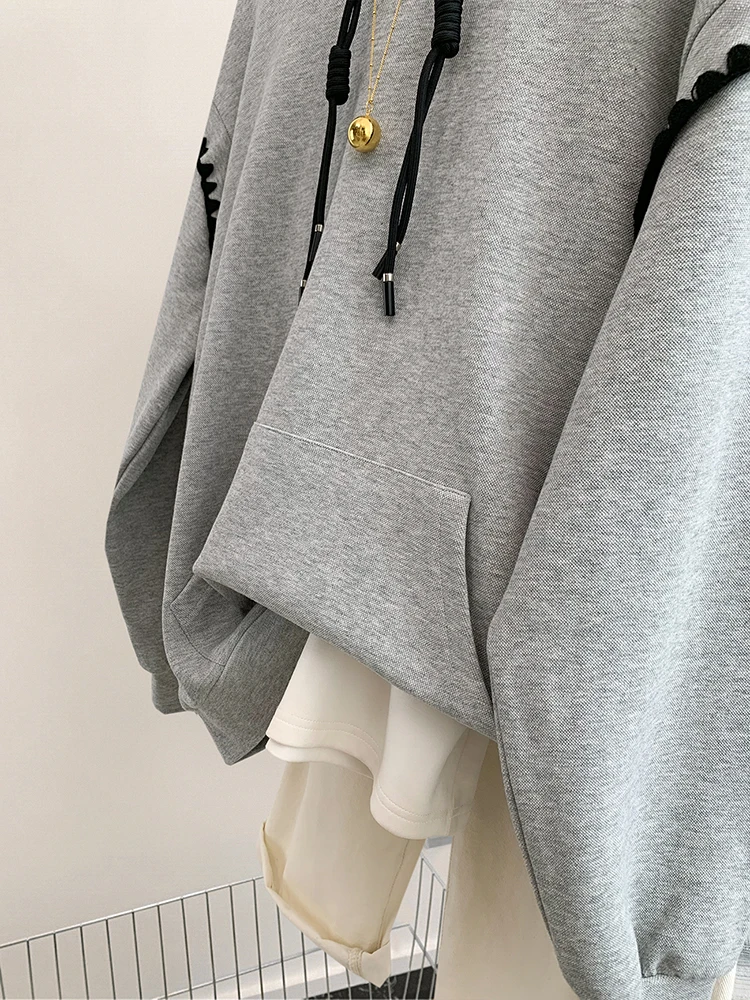Streetwear Hoodies Fashion Women Autumn Winter Long Sleeve Sweatshirt Harajuku Casual Versatile Hooded Oversized Tops