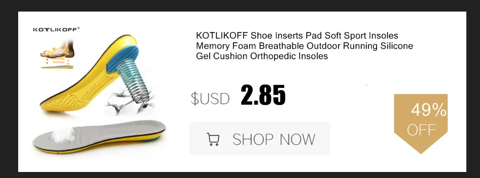 KOTLIKOFF Premium Orthotic Gel High Arch Support Insoles Gel Pad 3D Arch Support Flat Feet Women Men Orthopedic Foot Pain Unisex