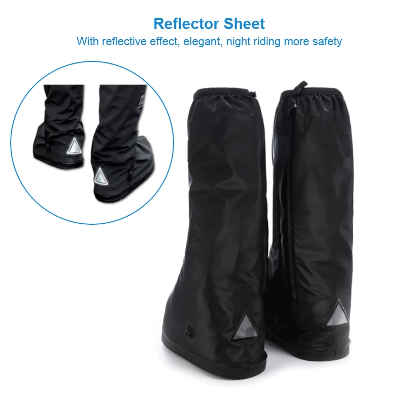 Waterproof Shoes Cover Thick Waterproof Reusable Motorcycle Cycling Bike Rain Overshoes Outdoor Anti-slip Boot Shoes Cover