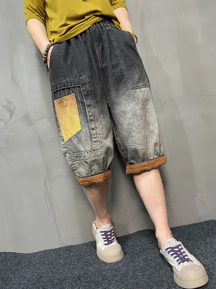 AmaxLuLuE 2025 Summer Streetwear Womens Fashion Loose Denim Pants Ladies Casual Vintage Jeans Classic Luxury Punk Harem Trousers