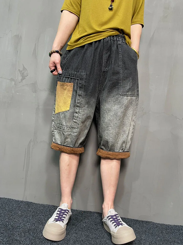 AmaxLuLuE 2025 Summer Streetwear Womens Fashion Loose Denim Pants Ladies Casual Vintage Jeans Classic Luxury Punk Harem Trousers
