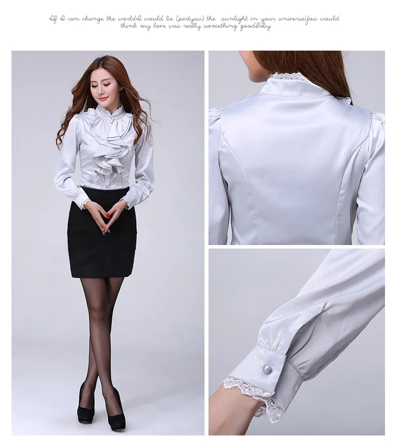 Blouse Shirt Women Fashion Blouses Pink Casual Shirts Elegant Ruffled Collar White Office Female Clothing Spring Tops 2022 New
