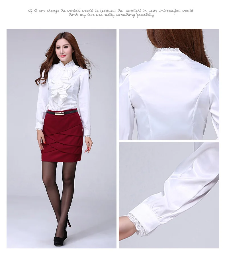Blouse Shirt Women Fashion Blouses Pink Casual Shirts Elegant Ruffled Collar White Office Female Clothing Spring Tops 2022 New
