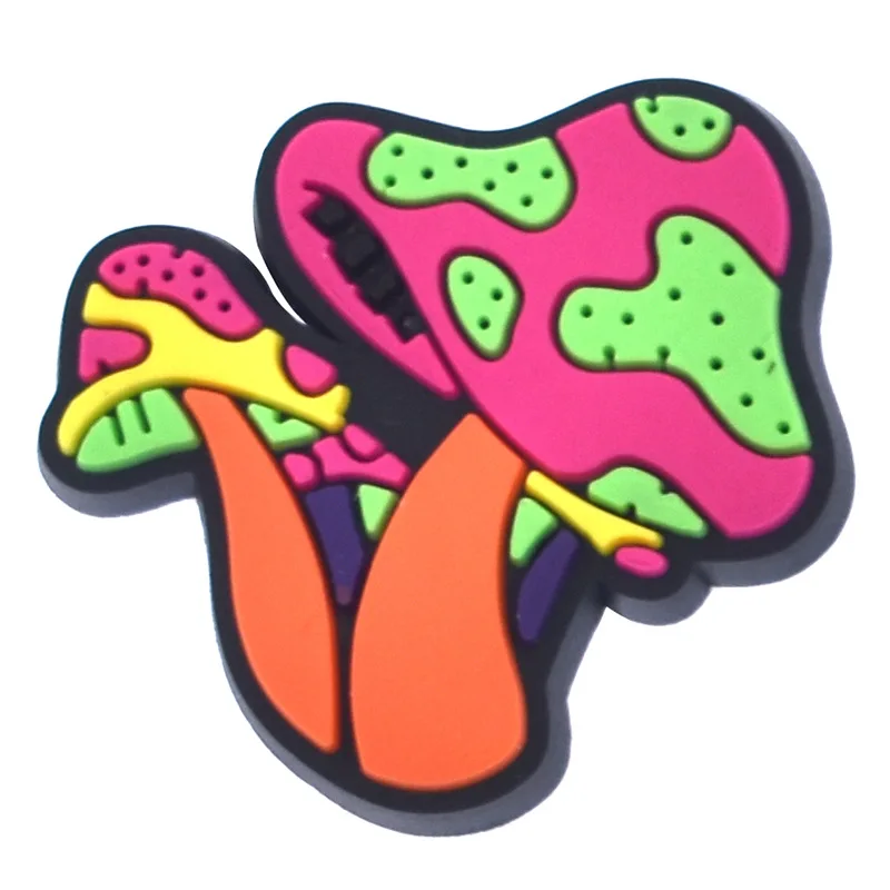 Mushroom Shoe Charms for Crocs Accessories Women Clogs Pins Men Badges Kids Jeans Boy Girls Decorations Buckle Shoes Accessories