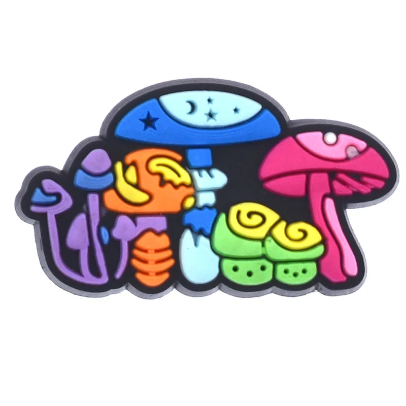 Mushroom Shoe Charms for Crocs Accessories Women Clogs Pins Men Badges Kids Jeans Boy Girls Decorations Buckle Shoes Accessories