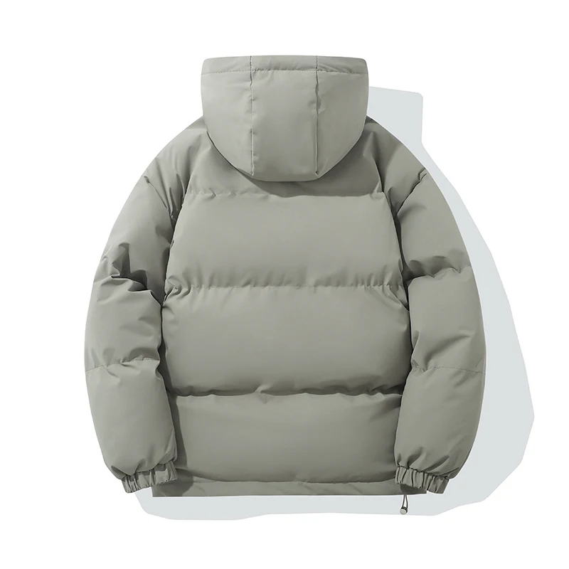 Autumn And Winter Warm Fashion Harajuku Puffer Jacket Women High Neck Hooded Zipper Design Cotton-Padded Coat Abrigo Mujer