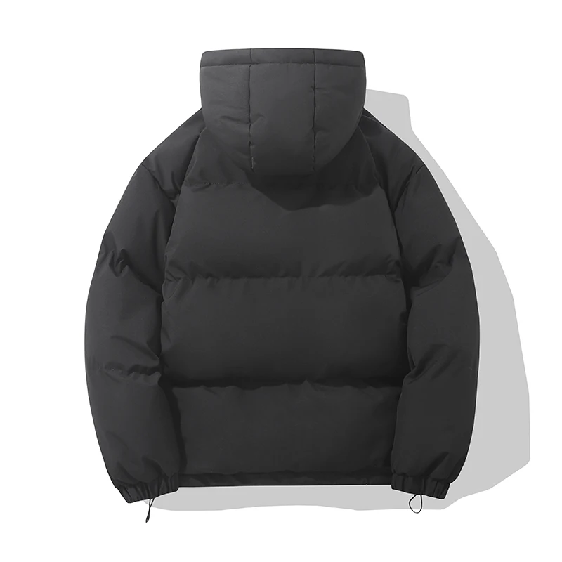 Autumn And Winter Warm Fashion Harajuku Puffer Jacket Women High Neck Hooded Zipper Design Cotton-Padded Coat Abrigo Mujer