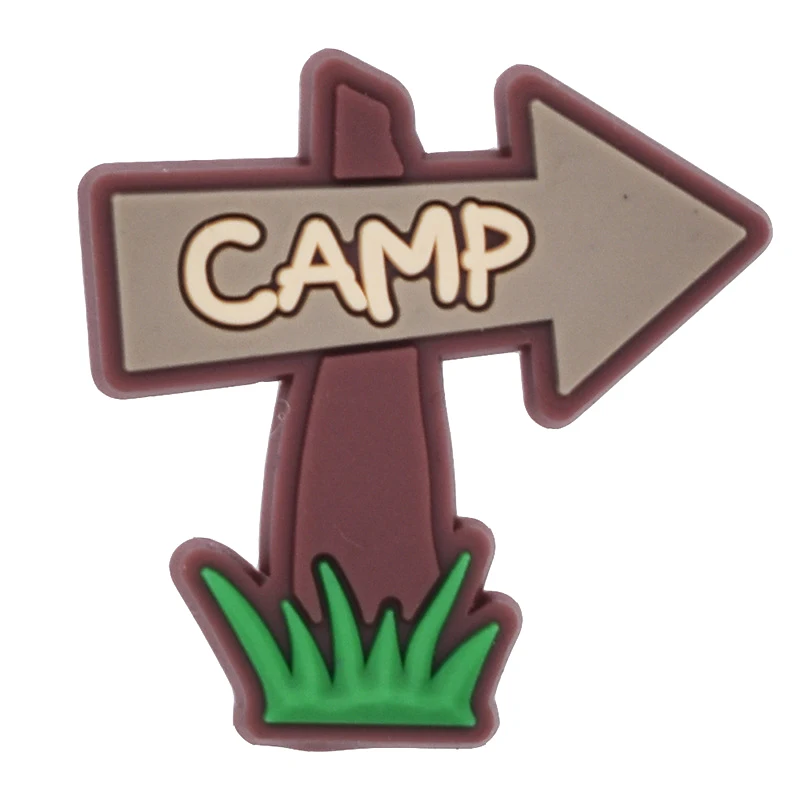 Camping Shoe Charms for Crocs Accessories Men Badge Women Clogs Buckle Kids Pins Shoes Decoration Jeans Party Favors Shoes
