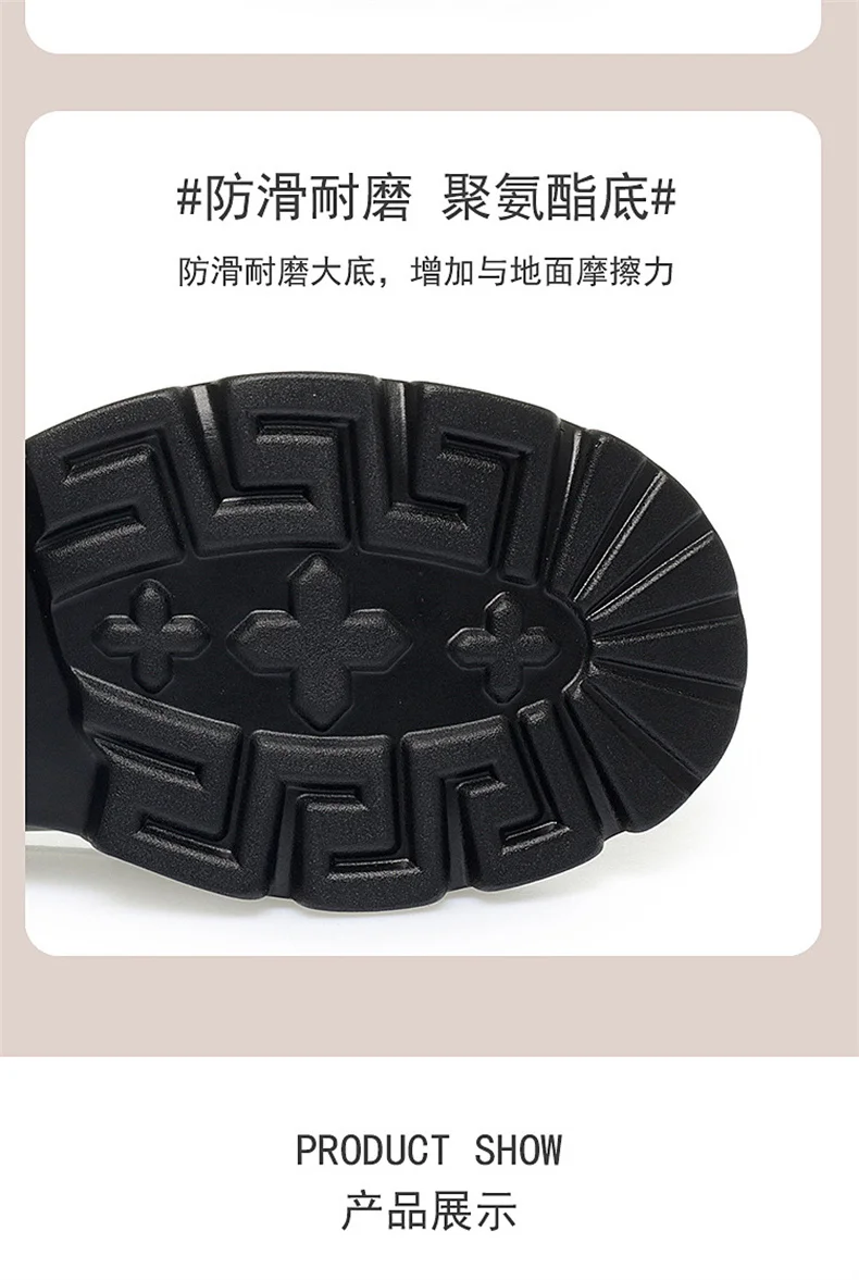 Spring Soft Leather Platform Loafers Women Fashion Elegant Mary Jane Black Round Toe Casual Anti-slip Comfort Single Shoes