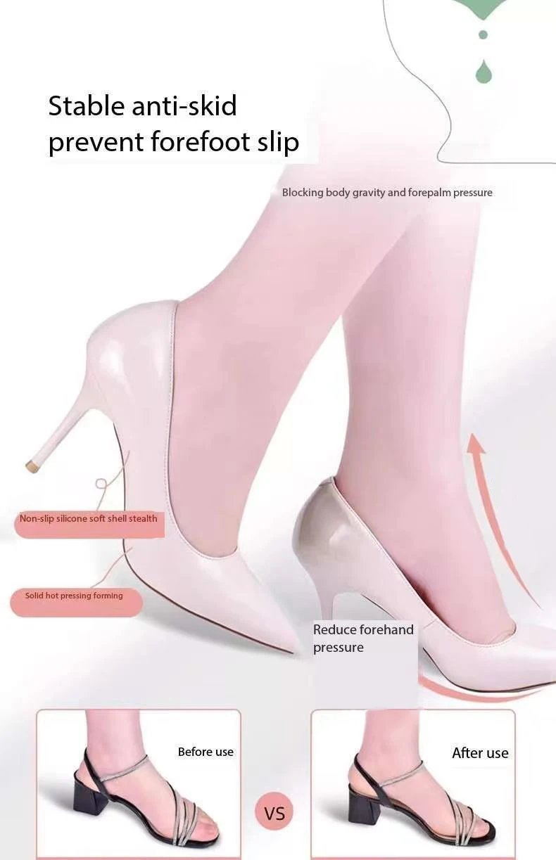 Silicone Insoles for Women Shoes Flat Feet Arch Support Orthopedic Gel Insoles for High Heels Inserts Foot Massage Shoe Pads