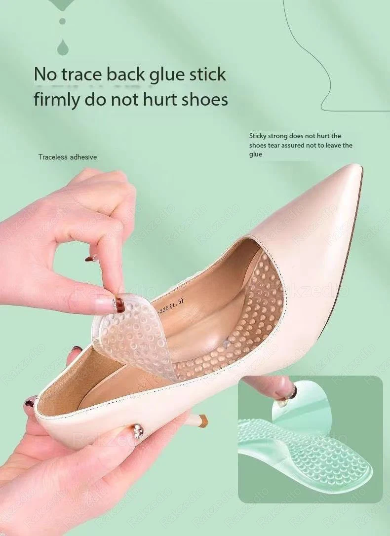Silicone Insoles for Women Shoes Flat Feet Arch Support Orthopedic Gel Insoles for High Heels Inserts Foot Massage Shoe Pads