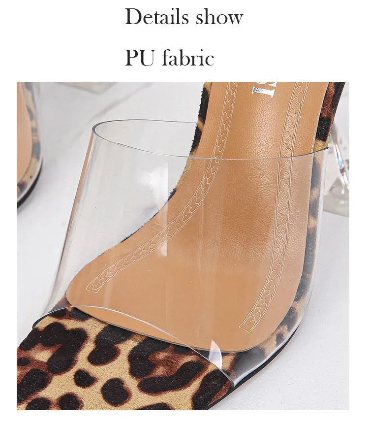 Oulylan 2024 New PVC Jelly Slippers Open Toed High Heels Women Transparent Heel Slippers Fashion Lady Shoes Sexy Slippers