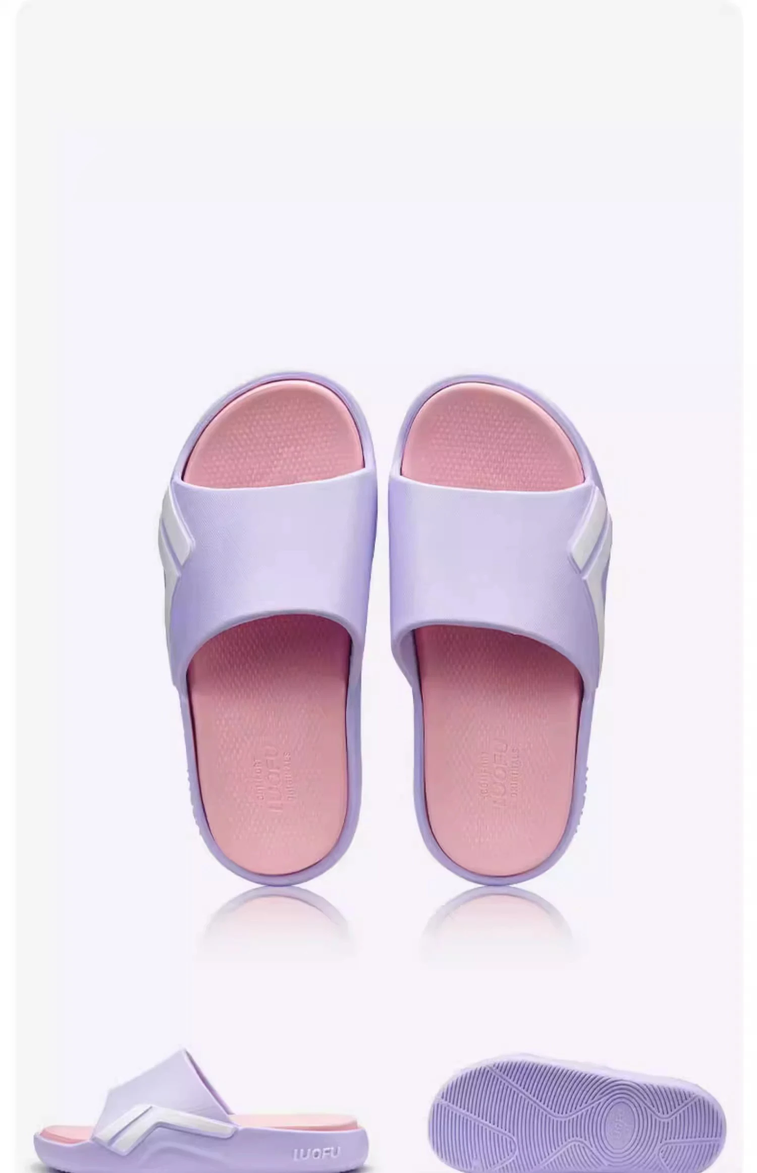 Luofu Men's and Women's Couple New Sports Slippers Summer Indoor and Outdoor Thick Sole Basketball Anti slip Beach Sandals