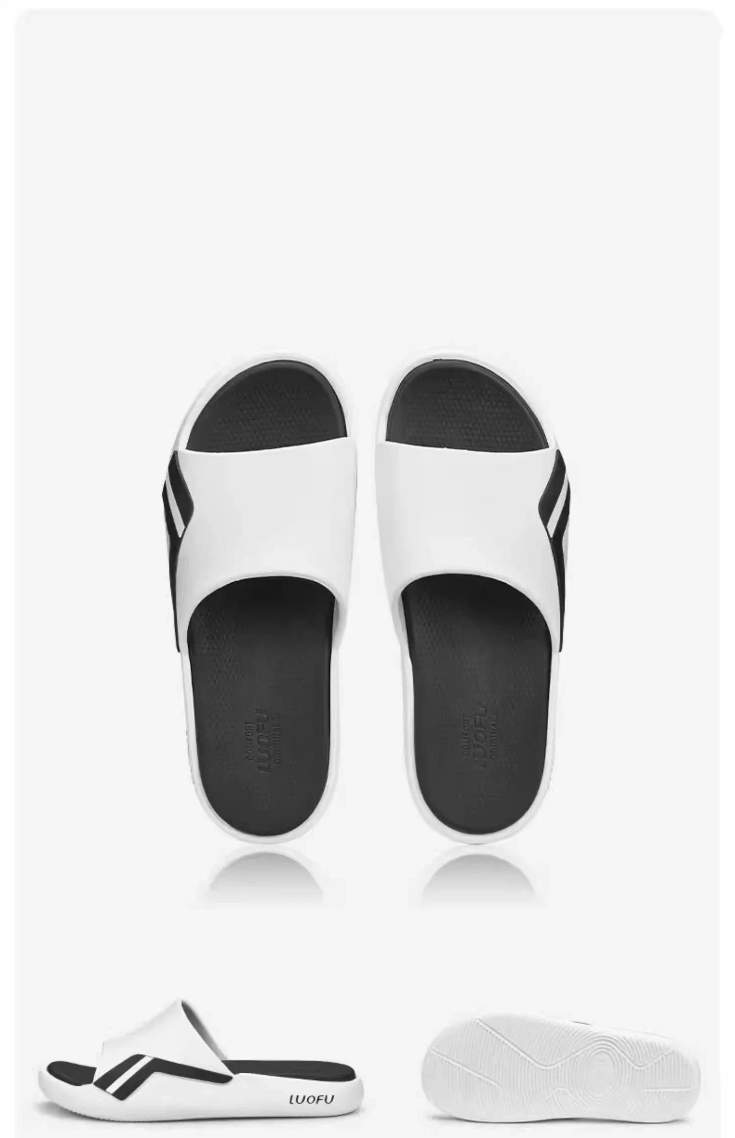 Luofu Men's and Women's Couple New Sports Slippers Summer Indoor and Outdoor Thick Sole Basketball Anti slip Beach Sandals