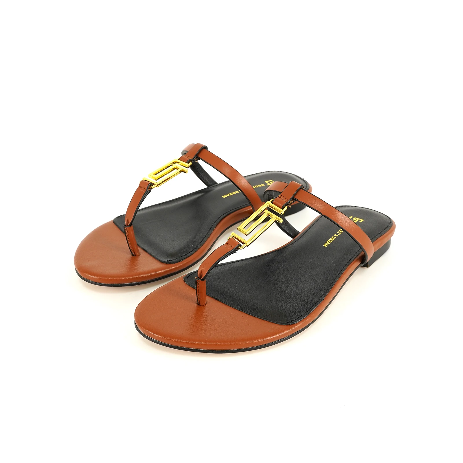 New European and American Summer Flat Heel Outdoor Solid Color Women's Slippers Luxury Popular Brand Anti slip Beach Slippers