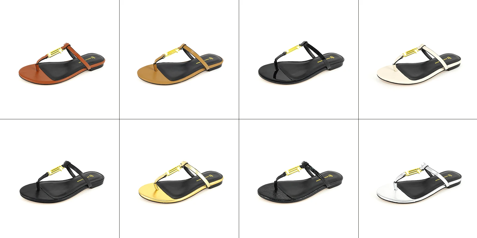 New European and American Summer Flat Heel Outdoor Solid Color Women's Slippers Luxury Popular Brand Anti slip Beach Slippers