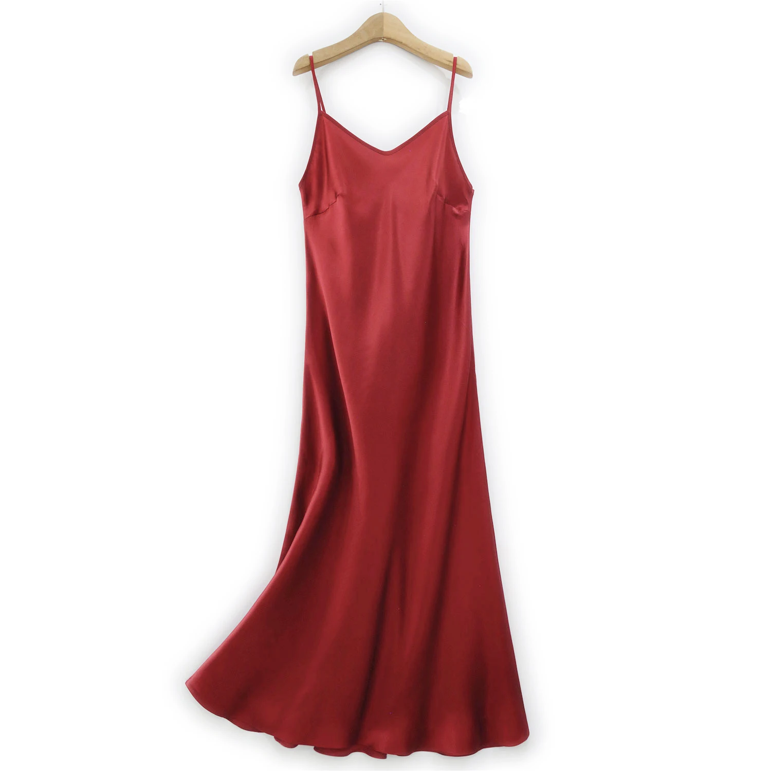 BirdTree, 17MM 100% Silk Elegant OL Dresses, Women Spaghetti Strap Color, Simplicity Vacation Party Dress, 2024 Summer D44156QM