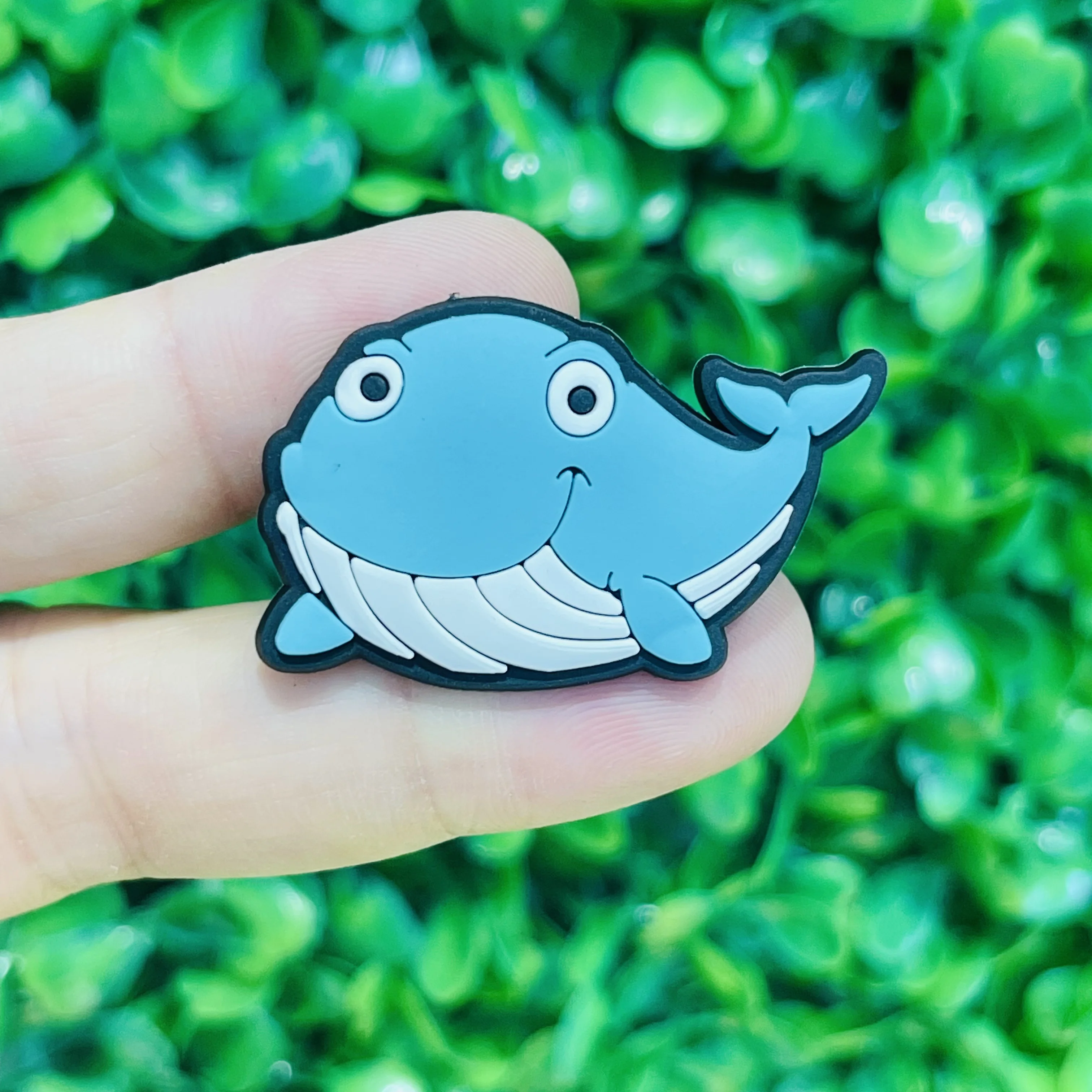 New 1-12pcs Cartoon Deep Sea Fish Turbot Hermit Crab Whale Starfish PVC Shoe Charms Sandals Shoes Decoration Slipper Accessories