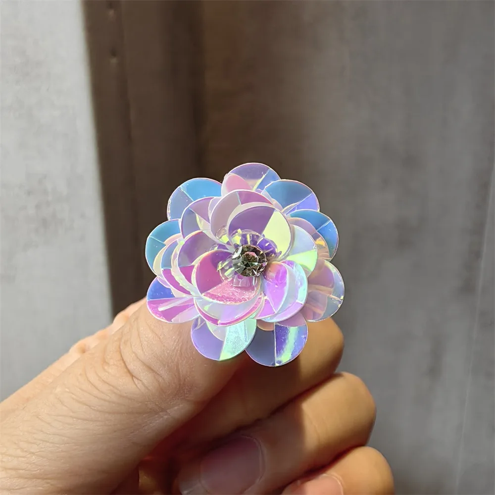 Women Sneaker Sequin Studded Flower Shoelace Clip Buckle Spicy Girl Sweet Ballet Pearl Shoe Charms Accessories Shoes Decorations