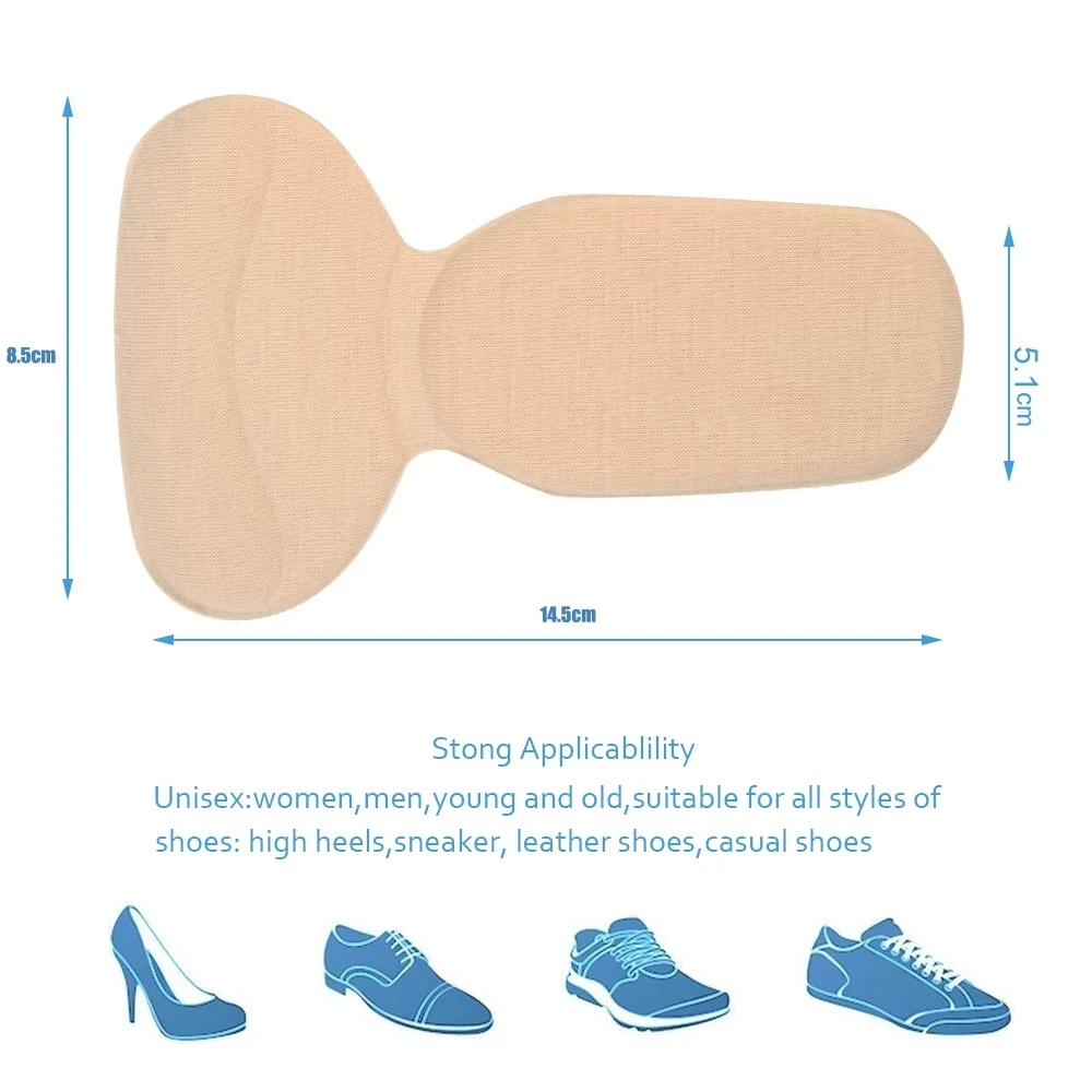 Memory Foam Heel Insoles for Large Sports Shoes Women High Heels Inserts Adjustable Size Antiwear Foot Pain Relief Cushion Pads