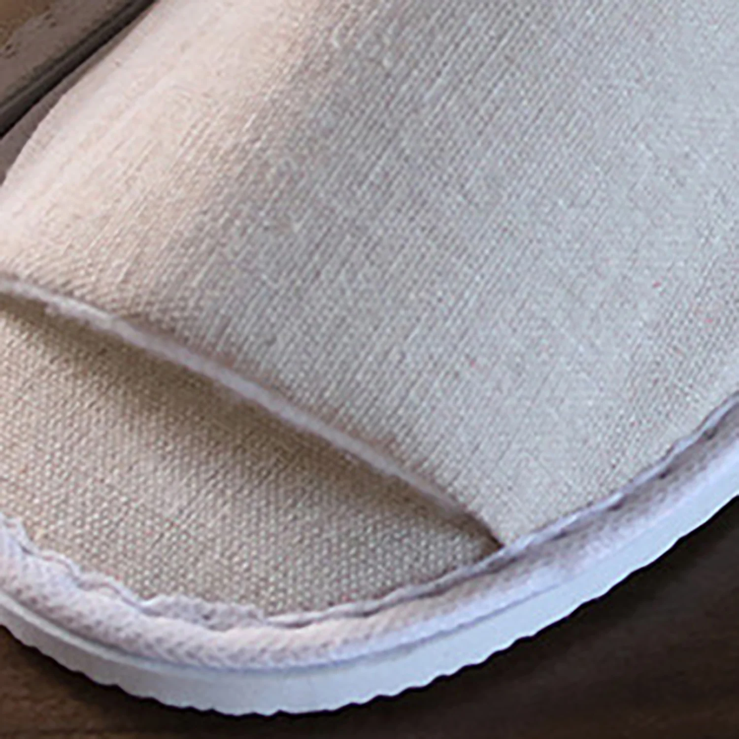 New Men Women Disposable Slippers Hotel Open Toe Slippers Cotton Homestay Supplies White Soild Color 1 Pair Footwear Shoes