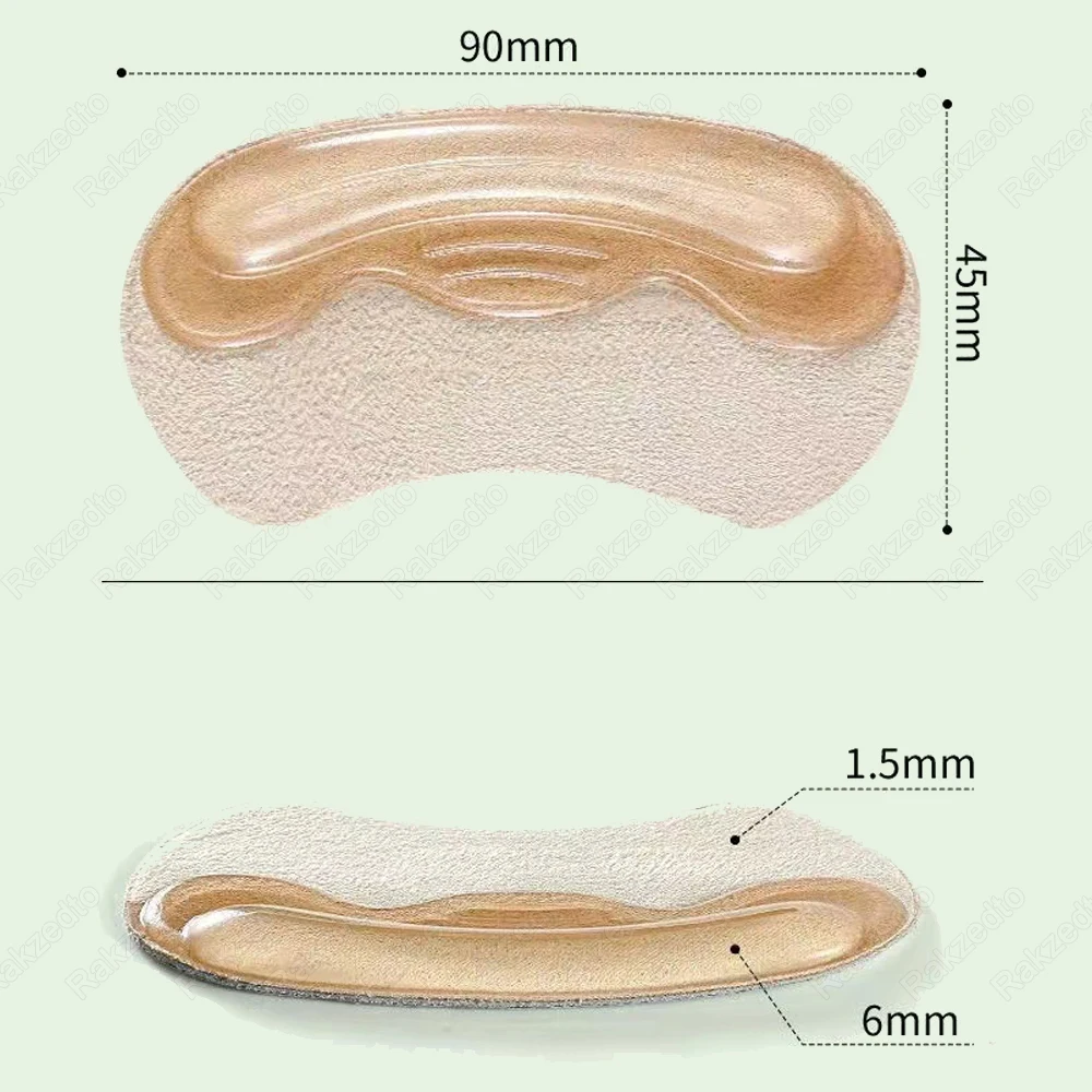 Silicone Heel Pads for Shoes Women High Heels Inserts Adjust Size Shoe Heel Protector Self-Adhesive Pain Relief Heel Stickers