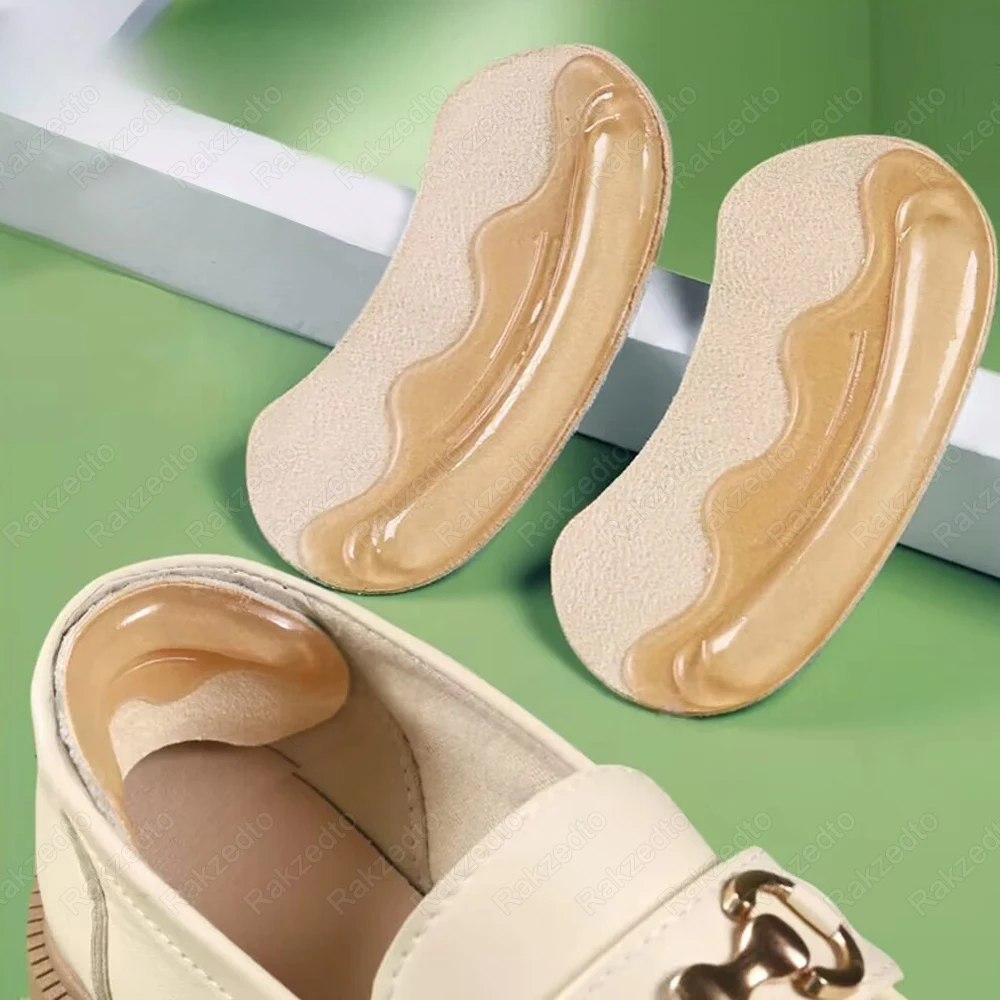 Silicone Heel Pads for Shoes Women High Heels Inserts Adjust Size Shoe Heel Protector Self-Adhesive Pain Relief Heel Stickers