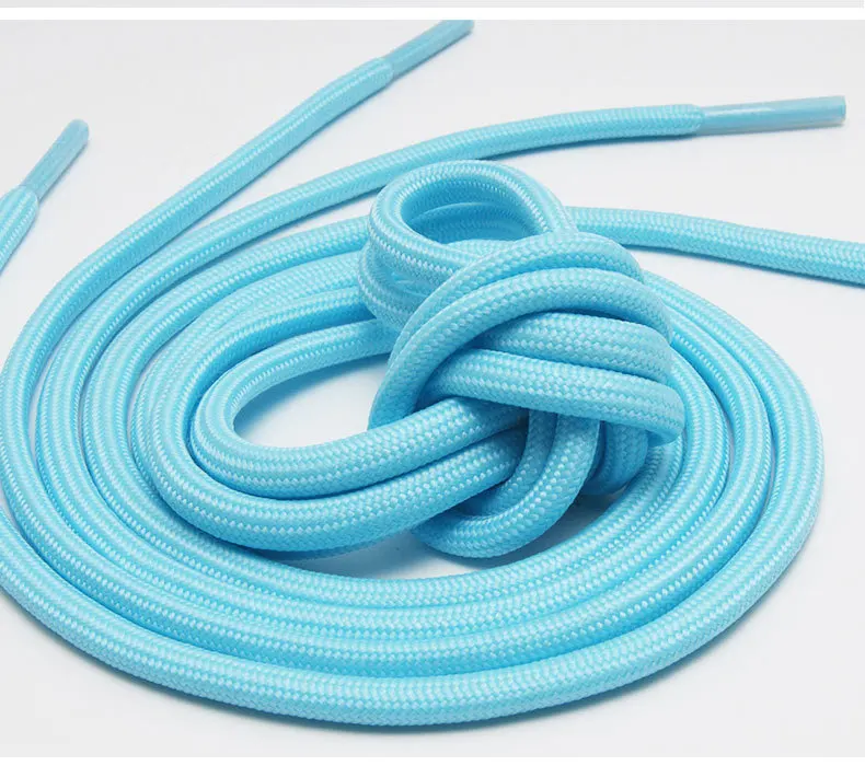 1pair Luminous Shoelaces Round Sports Canvas Shoe Lace Woman Man Glow in The Dark Night Color Glowing Laces Fluorescent Shoelace