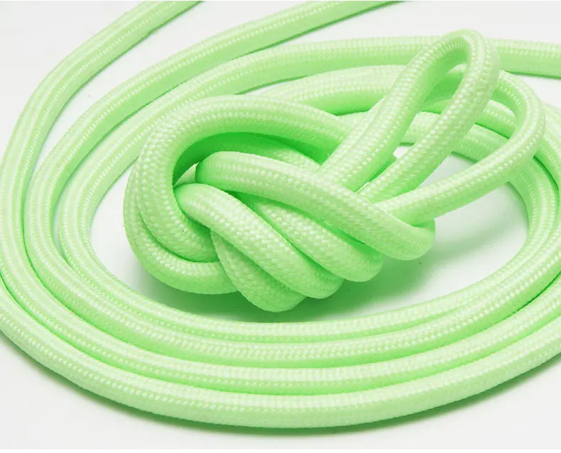 1pair Luminous Shoelaces Round Sports Canvas Shoe Lace Woman Man Glow in The Dark Night Color Glowing Laces Fluorescent Shoelace
