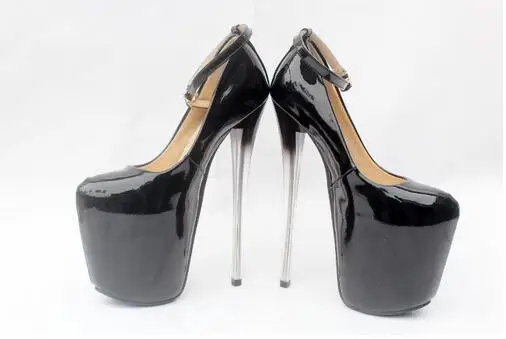Crossdresser Shoes Woman Zapatos Mujer Plataforms Pumps Fashion Show Ladies 19cm Thin Heels Wedding Party Ankle Strap Stilettos