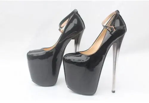 Crossdresser Shoes Woman Zapatos Mujer Plataforms Pumps Fashion Show Ladies 19cm Thin Heels Wedding Party Ankle Strap Stilettos