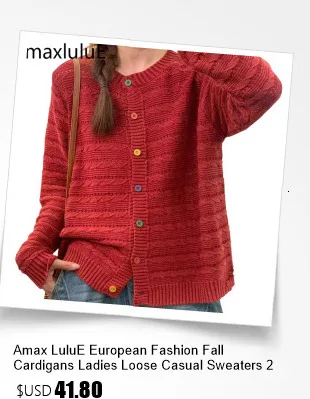 Amax LuluE 2026 Fall Womens Fashion Printed Loose Cardigans Casual V Neck Sweaters Ladies Korean Luxury Classic Cartoon Knitwear