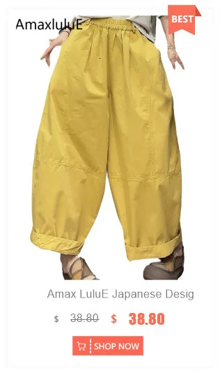 Amax LuluE 2026 Spring Womens Fashion Cotton Linen Wide Leg Pants Ladies Casual Vintage Classic Striped Elastic Waist Trousers