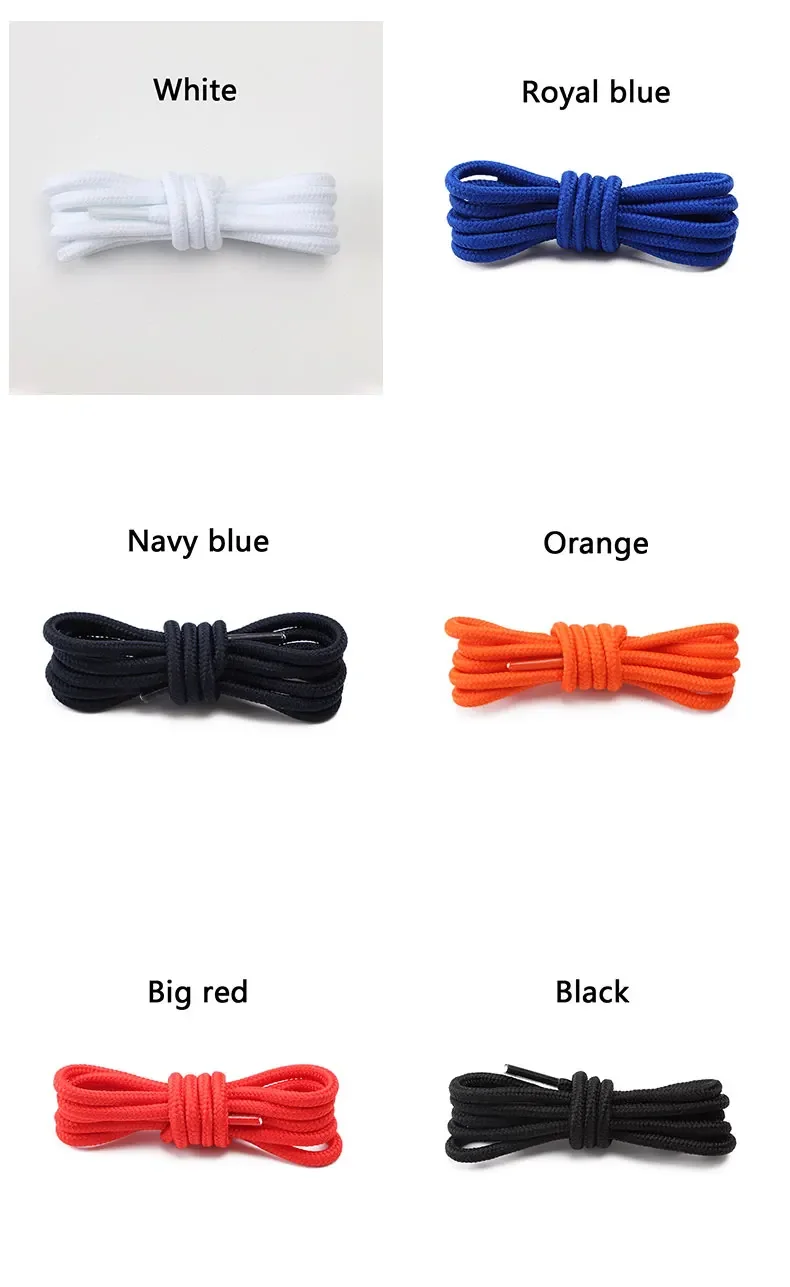 Classic Round Shoelaces for Sneakers Boots Hiking Shoes Shoelace Oxford Shoe Laces for 90cm/120cm/150cm Shoestrings Woman Man
