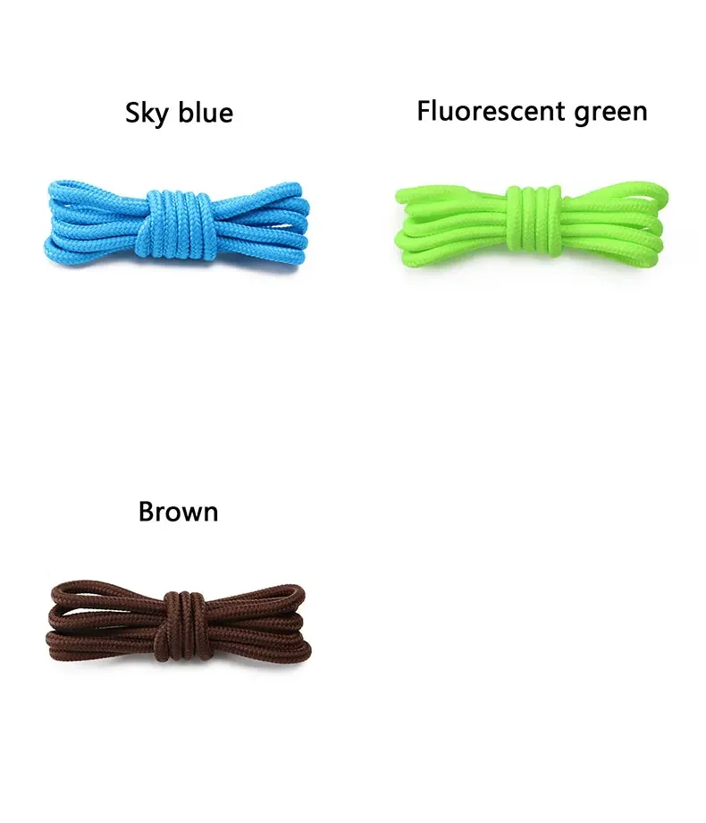 Classic Round Shoelaces for Sneakers Boots Hiking Shoes Shoelace Oxford Shoe Laces for 90cm/120cm/150cm Shoestrings Woman Man