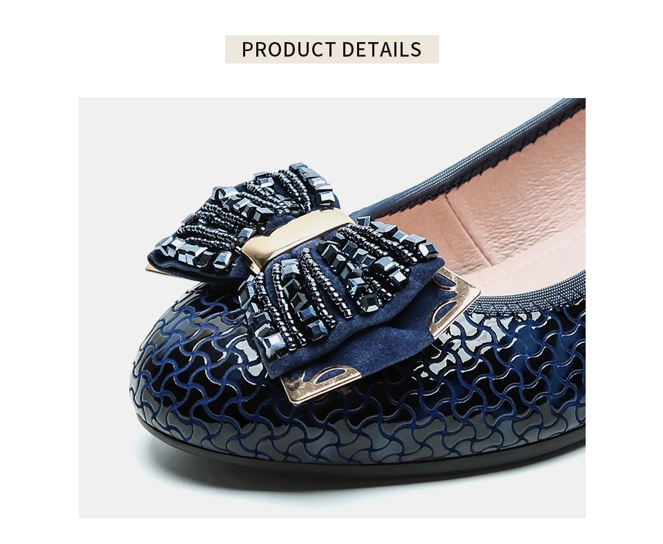 Mid-heel Mother Shoes Genuine Leather Soft Sole Round Head Thick Heel Single Shoes Middle-aged Large Size Ladybugs Single Shoes