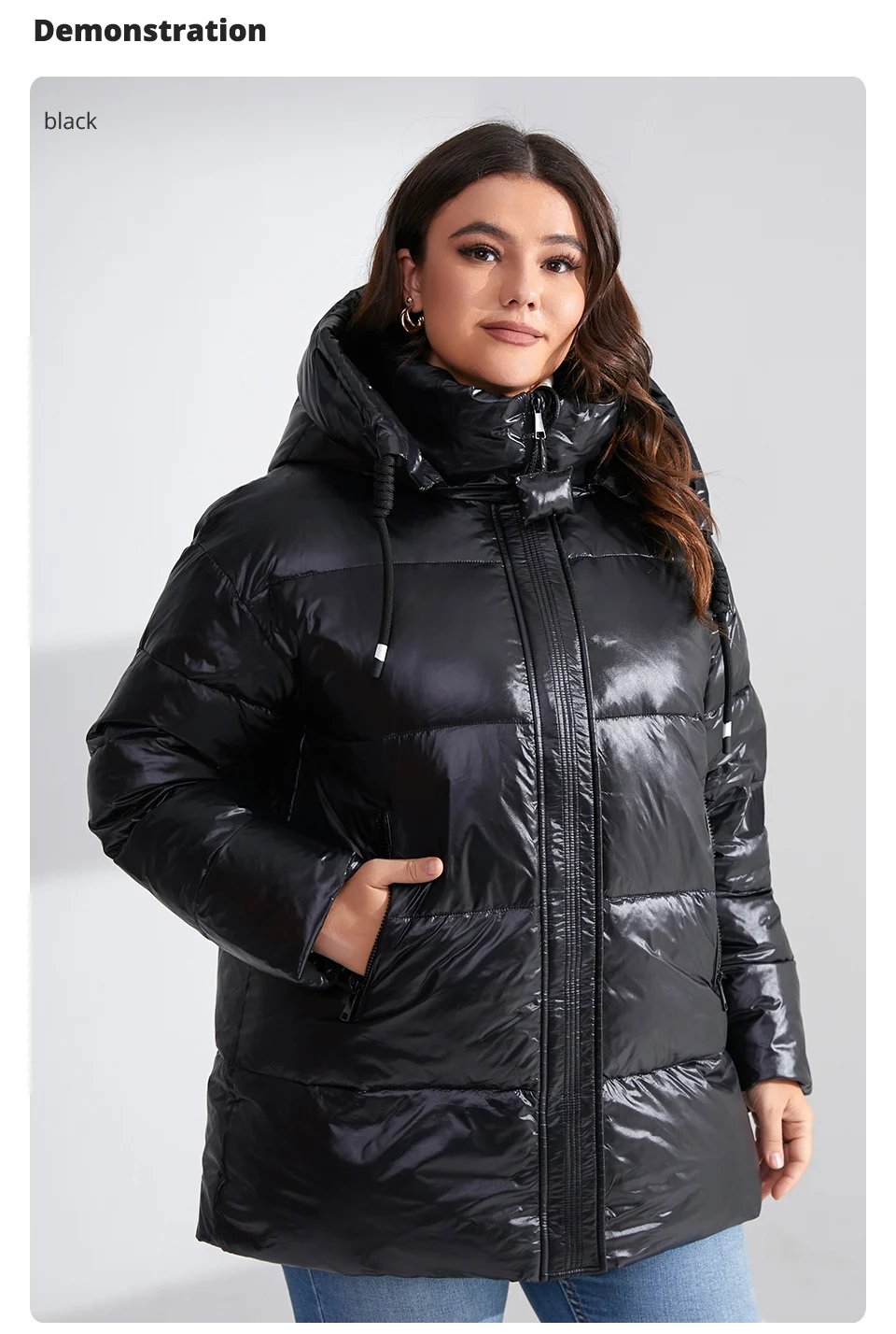 GASMAN 2023 Fashion Warm Coats Woman Winter Down Jackets Women Applique Hooded Plus Size Brand High Quality Parkas Female 82268