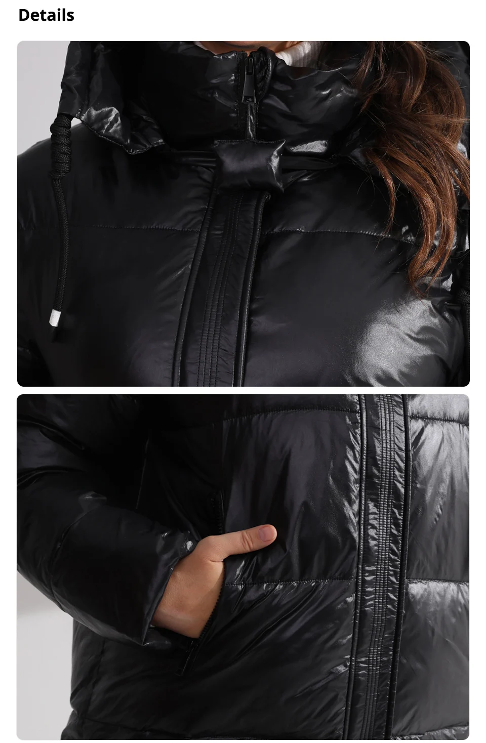 GASMAN 2023 Fashion Warm Coats Woman Winter Down Jackets Women Applique Hooded Plus Size Brand High Quality Parkas Female 82268