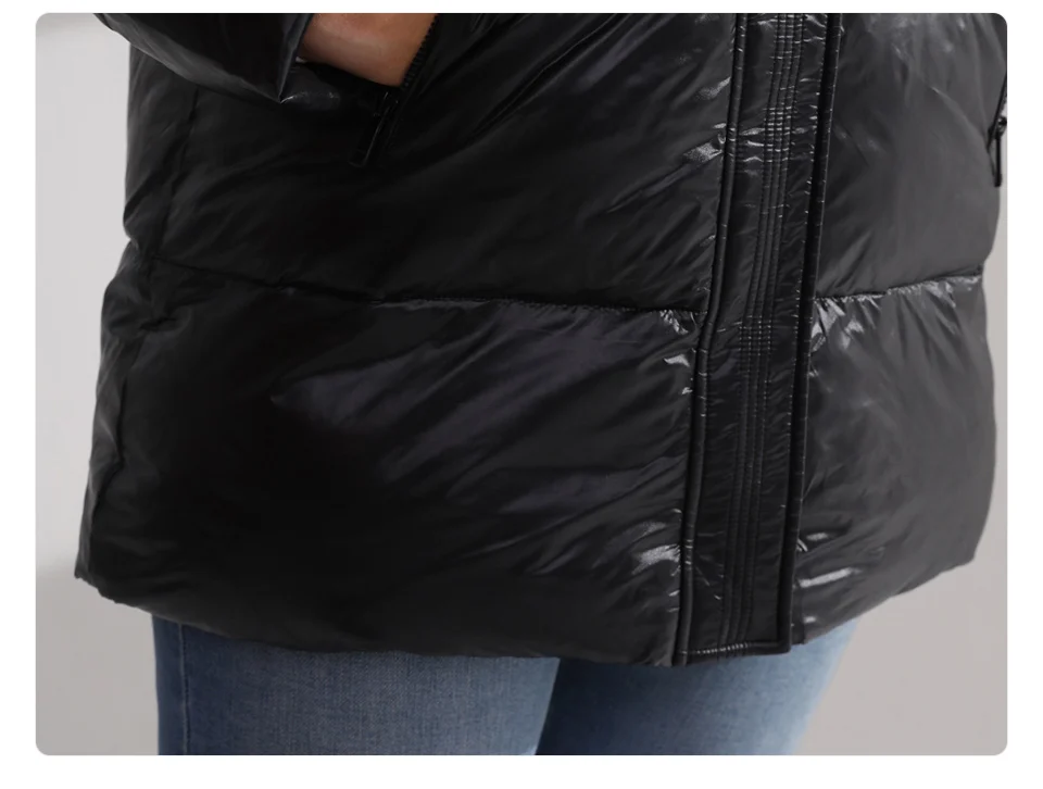 GASMAN 2023 Fashion Warm Coats Woman Winter Down Jackets Women Applique Hooded Plus Size Brand High Quality Parkas Female 82268