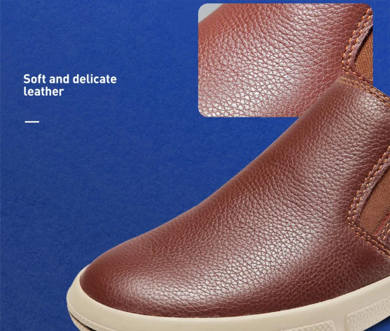 ZFTL Men Loafers genuine leather Lazy shoes man casaul slip-on shoes male leisure Non-slip shoes man loafers boat shoes 2025