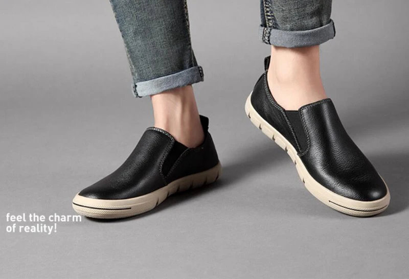 ZFTL Men Loafers genuine leather Lazy shoes man casaul slip-on shoes male leisure Non-slip shoes man loafers boat shoes 2025